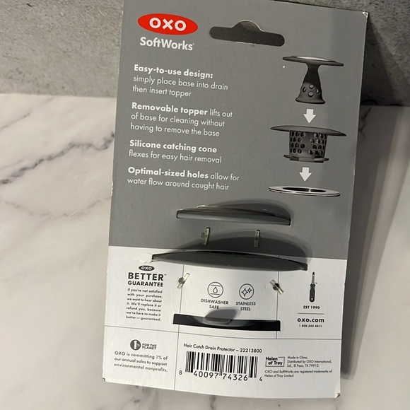 OXO Good Grips Hair Catch Drain Protector - Picture 2 of 2